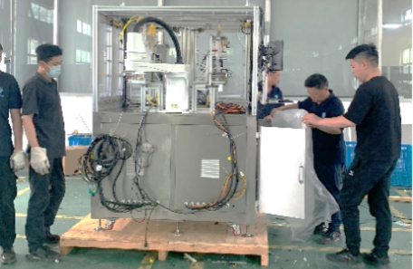 知名外資制藥企業定制軒特紙箱全自動貼標生產線定制圖 知名外資制藥企業定制軒特紙箱全自動貼標生產線